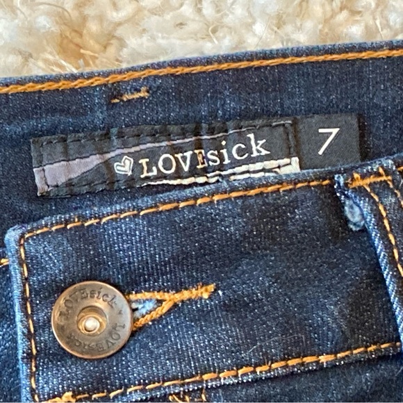 Like New Lovesick Destructed Denim Shorts - Picture 4 of 8